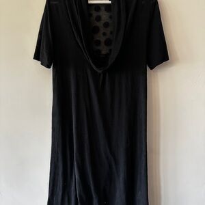 Ikks Black Cowl Neck Dress